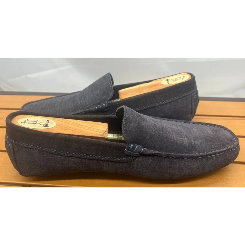 To Boot New York Adam Derrick Lewis Driving Loafers Shoes Italy Sz 7.5